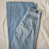 Vintage 70s Peach high-waisted bell bottom jeans size 8