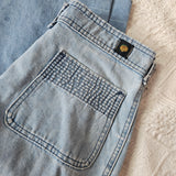 Vintage 70s Peach high-waisted bell bottom jeans size 8