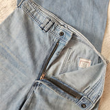 Vintage 70s Peach high-waisted bell bottom jeans size 8