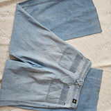 Vintage 70s Peach high-waisted bell bottom jeans size 8