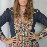 🌿 Vintage 70s Malika Prairie Dress – Edwardian Folk Revival M\10 🌿