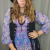Spell & The Gypsy Boho Blossom Blouse XS in Lilac