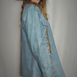 Y2K Denim Look Two-Piece Western Suit set