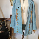 Y2K Denim Look Two-Piece Western Suit set