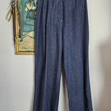 Vintage High-Waisted Buckle Back Denim Pants – AU 8–10