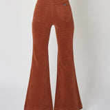 Rolla's Eastcoast Flare Cord Jeans – Chestnut | Size 33 / AU 15 | High Rise