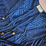 Vintage blue Cotton Adini Indian Dress