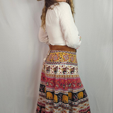 Indian cotton wrap skirt - Boho Dreams