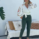 Gardenia Embroidered Wrap Top by MOSS – BNWT – Size 10