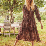 Auguste Midi Dress Isaac Thyme 8/10