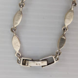 Sterling Silver Necklace Inlaid Turquoise & Mother Of Pearl Angel Drop Vintage