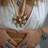 Cowrie shell statement necklace 😍