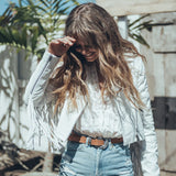 SPELL & GYPSY COLLECTIVE | Tan Cactus Rose Belt OS