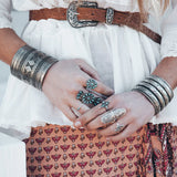 SPELL & GYPSY COLLECTIVE | Tan Cactus Rose Belt OS