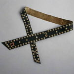 Vintage Studded Black Leather Waist Belt – Handmade Statement Piece