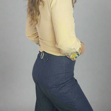 Vintage High-Waisted Buckle Back Denim Pants – AU 8–10