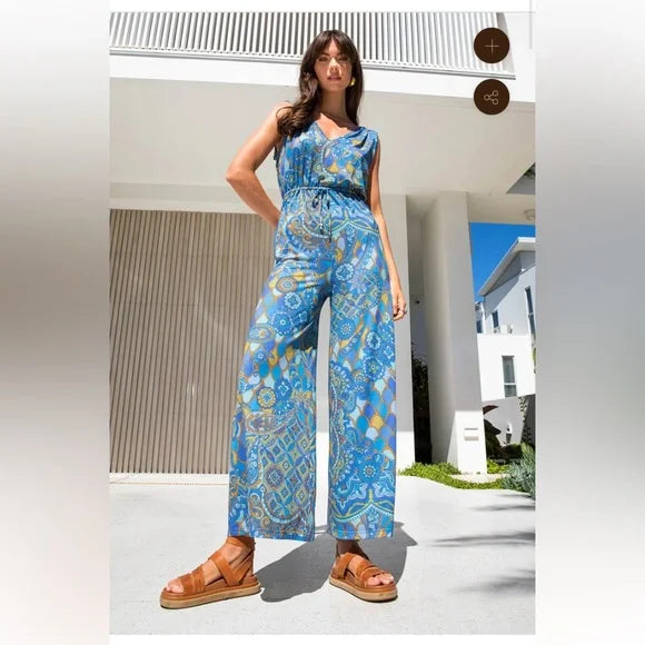 Nine Lives Bazaar Odyssey Jumpsuit – Sapphire | Size 10