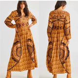 Sitara Dress by Talisman – Golden Floral – Size M