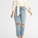 Gardenia Embroidered Wrap Top by MOSS – BNWT – Size 10