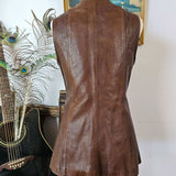 Leather Vest – Vintage Tooled Dream