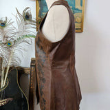 Leather Vest – Vintage Tooled Dream