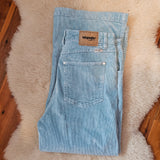 Wrangler Hi Bells – Crop- Blue– Size 14