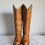 Vintage Acme Brown Leather Cowboy Boots – Size 37, 7 OC