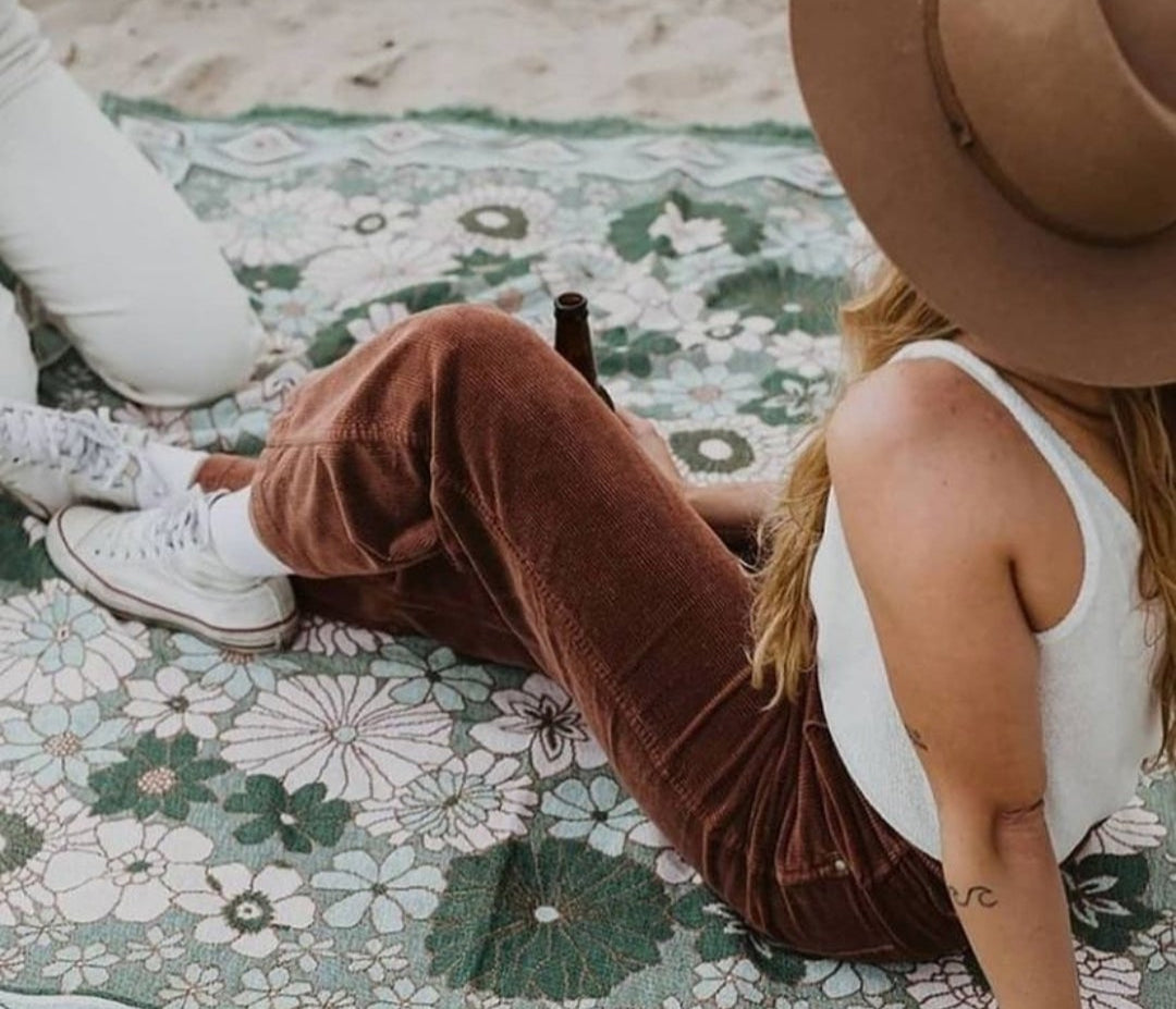 Wrangler Hi Bells – Chocolate Brown Corduroy – Sizes 8, 10 & 14