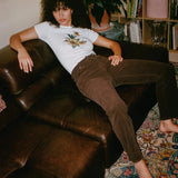 Rolla’s High Rise Original Straight Leg Cord Pants – Dark Brown size 9 & 10