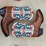 Lucchese Western Boots – Floral Inlay Size 6.5C AU
