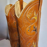 Vintage Acme Brown Leather Cowboy Boots – Size 37, 7 OC