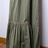 Tree of Life Olive Embroidered Maxi Dress – Size Small (fits AU 8–10)