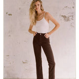 Rolla’s High Rise Original Straight Leg Cord Pants – Dark Brown size 9 & 10