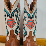 Lucchese Western Boots – Floral Inlay Size 6.5C AU