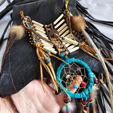 Boho Western Leather Fringe shoulder & belt Bag