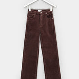 Rolla’s High Rise Original Straight Leg Cord Pants – Dark Brown size 9 & 10