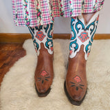 Lucchese Western Boots – Floral Inlay Size 6.5C AU