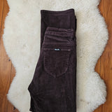 Rolla’s High Rise Original Straight Leg Cord Pants – Dark Brown size 9 & 10