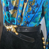 Vintage Panther Buckle Belt — Made in USA S/M