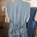 Vintage 90s Denim Vest – Classic Blue Wash – S