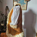 Vintage Shearling Suede Vest – One Size (Best fit AU 8/10