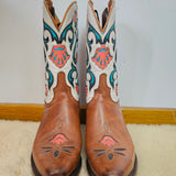 Lucchese Western Boots – Floral Inlay Size 6.5C AU