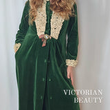 1970s Velvet Duster | Victorian Revival Romance