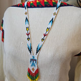 Hand-Beaded Thunderbird Native Statement Necklace