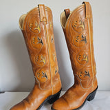 Vintage Acme Brown Leather Cowboy Boots – Size 37, 7 OC