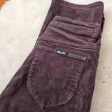 Rolla’s High Rise Original Straight Leg Cord Pants – Dark Brown size 9 & 10