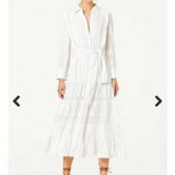 Stevie May ‘Softly’ White Cotton Lace Dress / Duster – Size Small