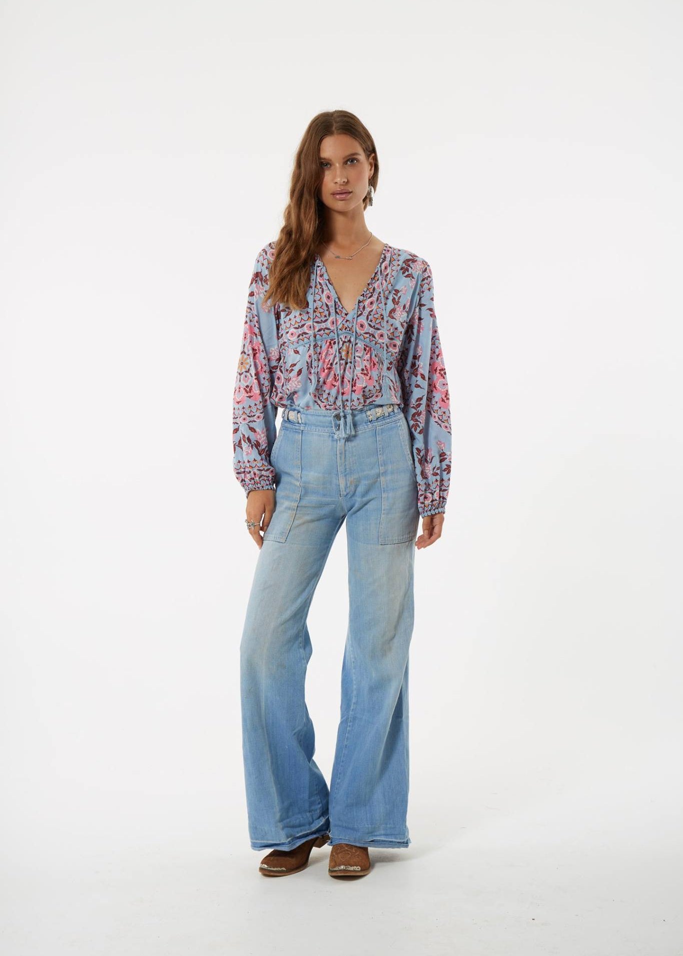 SPELL PANDORA BLOUSE IN AQUARIUM XS &  M SIZE TO CHOOSE FROM - Devils the Angel