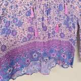 Spell & The Gypsy Boho Blossom Blouse XS in Lilac