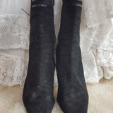 Black suede boots size 6 - Devils the Angel